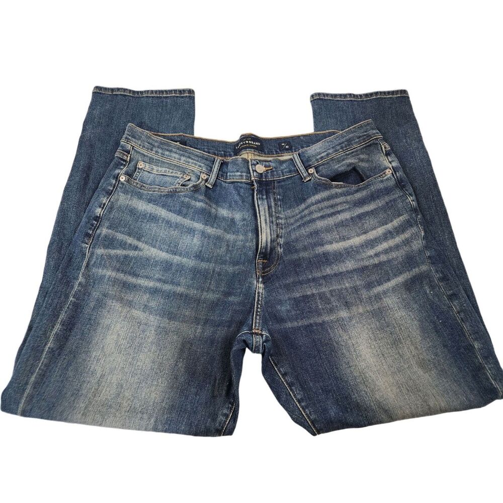 Lucky Brand 410 Athletic Slim Mens‎ 38x32 Dark Wash Blue Jeans
